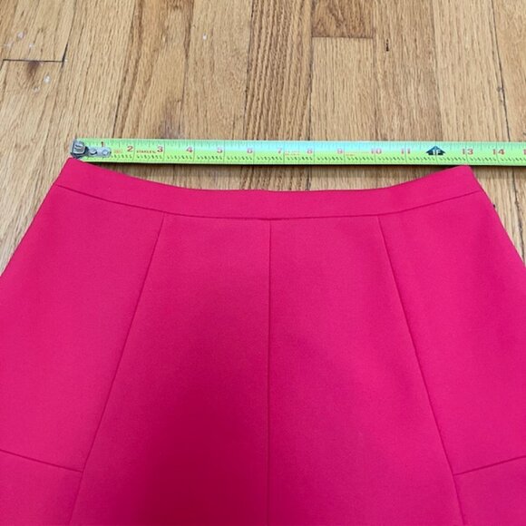 J Crew Factory Red mini A line skirt size 0 - Picture 5 of 6